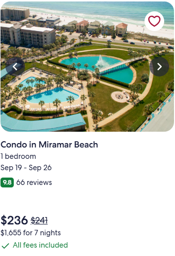 condo in miramar beach